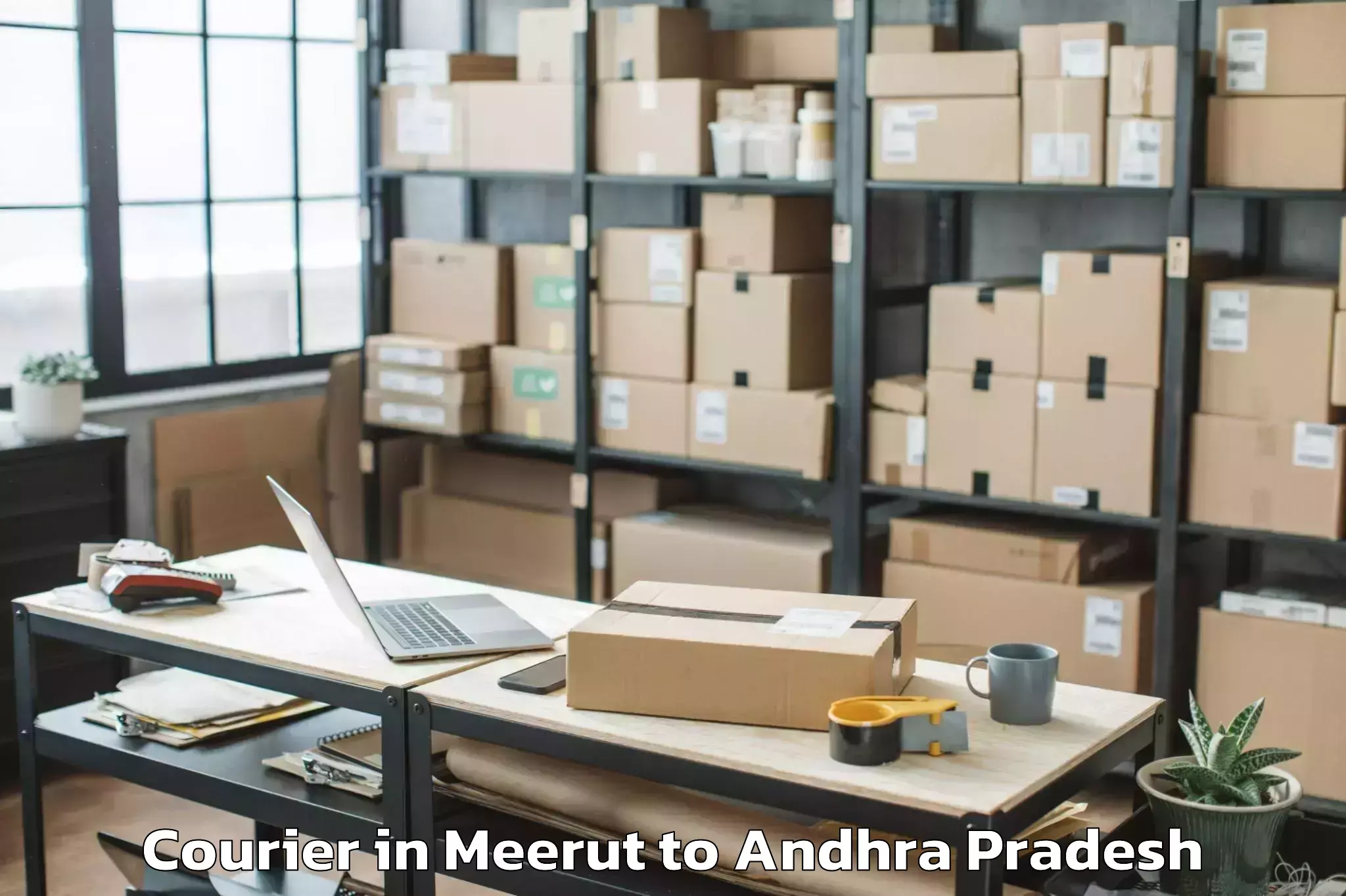 Reliable Meerut to Razole Courier